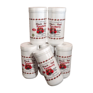 Bottles of organic red pepper capsules arranged together.